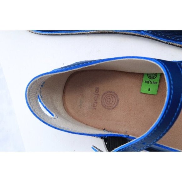 Soft Star softstar merry jane mary jane shoes CUSTOMIZED blue sz u 8 = us 8.5-9 - Picture 6 of 14